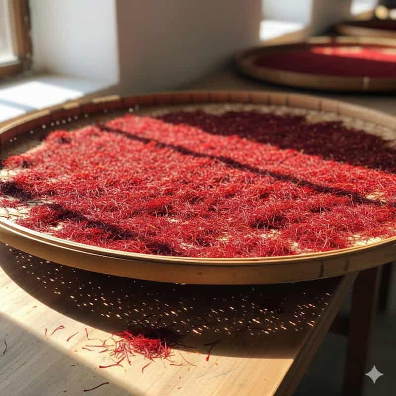 تصویر 2 از زعفران نگین طبیعی خشک با عطر اصیل و رنگ دهی بالا